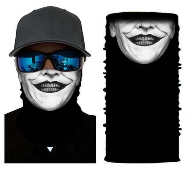 Halloween Skull Face Mask - Windproof, Anti-UV, and Multifunctional Headscarf for Hiking and Fishing