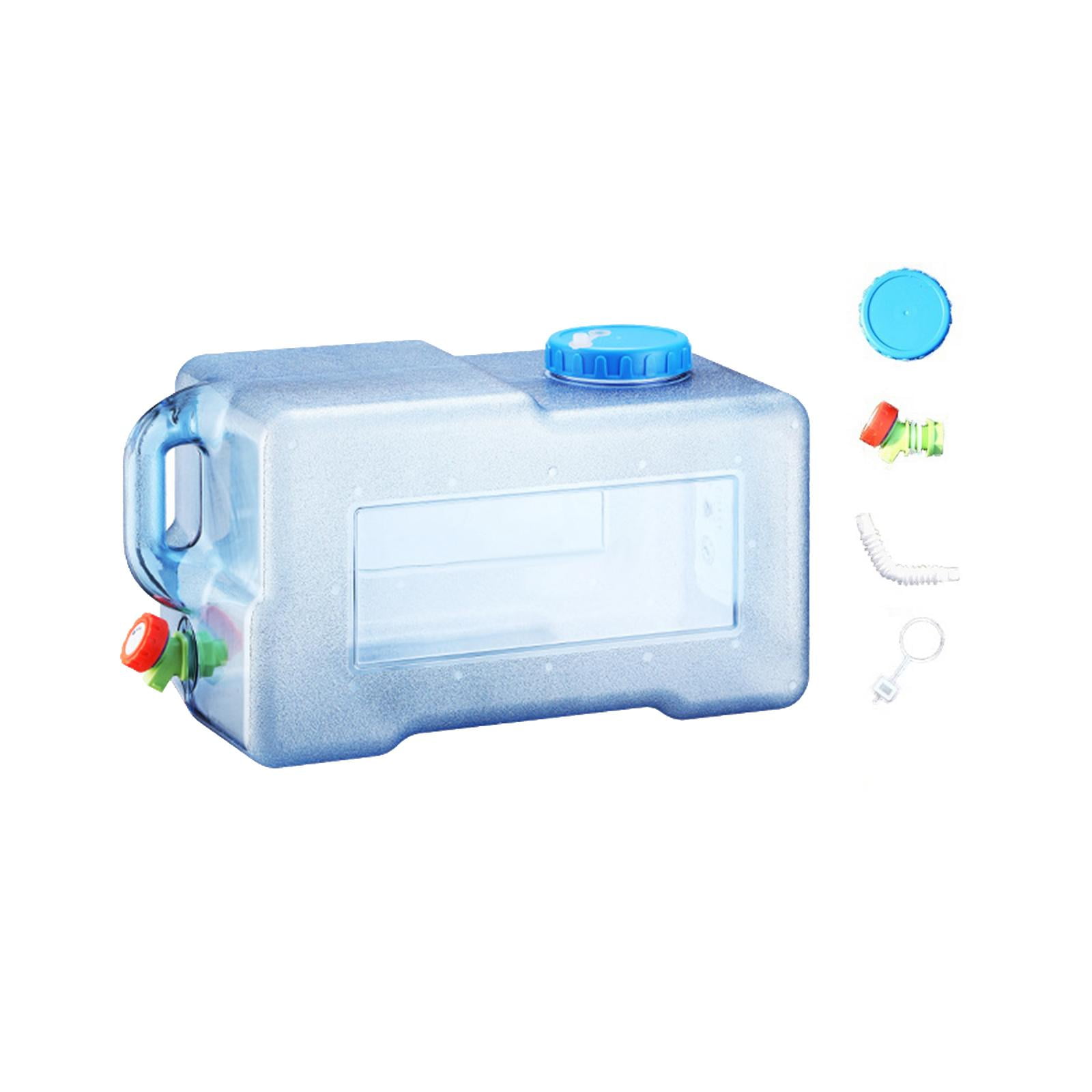 Magideal - Contenedor De Agua Portátil Con Grifo, Cubo De Agua, Jarra De Agua, Barril De Agua Ligero Y Versátil, Boca De Apertura De 10cm Para Conducción De Auto 25 Litros