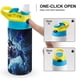 thumbnail image 4 of Venom Botella de Agua con Tapa Pop Top de Un Toque, Acero Inoxidable, a Prueba de Fugas, para Deportes, Botella Infantil azul 12 oz, 4 of 6