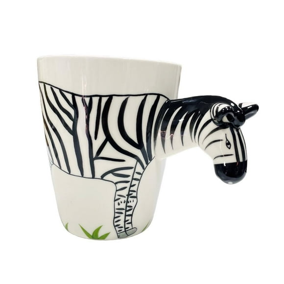 Taza creativa de ceramica (cebra)