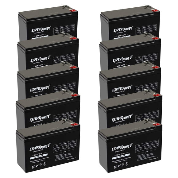 Batería de Plomo-Ácido ExpertPower 12 V 7 Ah (Pack de 10) Terminal F1