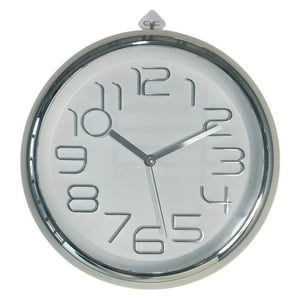 Mallorca - Reloj Mural Decorativo Lugano Silver