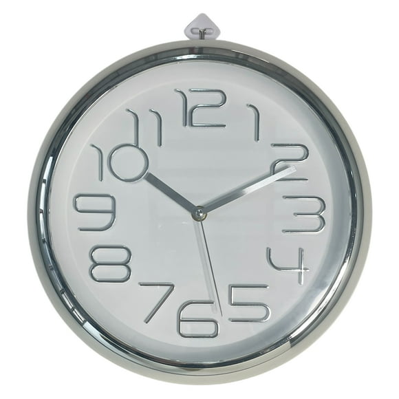 Reloj Mural Decorativo Lugano Silver