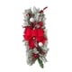 thumbnail image 1 of Adorno De Corona De Lágrima, Corona Artificial Para Interiores, Exteriores, Bodas, Oficinas, Flocado, Rojo, 1 of 3