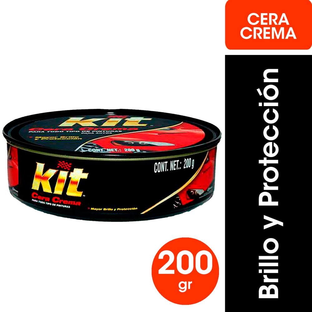Kit - Cera Para Auto En Crema 200G