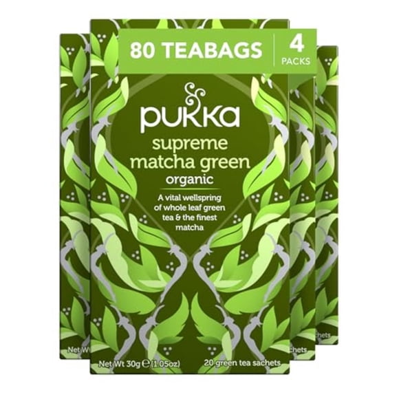 Té de hierbas Pukka Supreme Matcha Green Organic 80 bolsitas de té