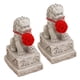 thumbnail image 2 of 2 Estatuas De Piedra De Perros Fu Pequeñas Decorativas Para Entrada, Salón, Estante, 2 of 3