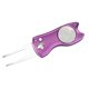 thumbnail image 1 of Golf Pitch Divot Repair Switchblade Ball Marker Groove Cleaner Púrpura, 1 of 5