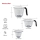 thumbnail image 2 of Jarras medidoras KitchenAid KQ298OSOBA Gourmet, juego de 3 unidades, ónix, 2 of 4