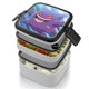 thumbnail image 4 of Gengar Fiambrera de Doble Capa, Contenedor de Almuerzo Portátil Apilable, Almacenamiento de Alimentos Hermético a Prueba de Fugas, 1000ml, 4 of 6