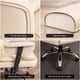 thumbnail image 4 of Silla Oficina Ejecutiva Ergonómica Reclinable Con Reposapiés Crema Cuero Sintético, 4 of 8