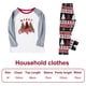 thumbnail image 4 of Pijamas navideños familiares, pijamas clásicos navideños a cuadros con diseño de árbol de Navidad para combinar con la familia, conjunto navideño para padres e hijos., 4 of 5