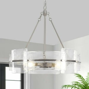 Candelabro Moderno De Cristal De Níquel Cepillado Chandelier Zlnidjia 22