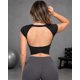 thumbnail image 3 of Crop Top Deportivo Mujer Ajustado Espalda Descubierta Entrenamiento, 3 of 5