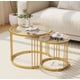 thumbnail image 1 of Mesa de café Nesting Garden para 4 personas, redonda, juego de 2 unidades con vidrio, 1 of 8