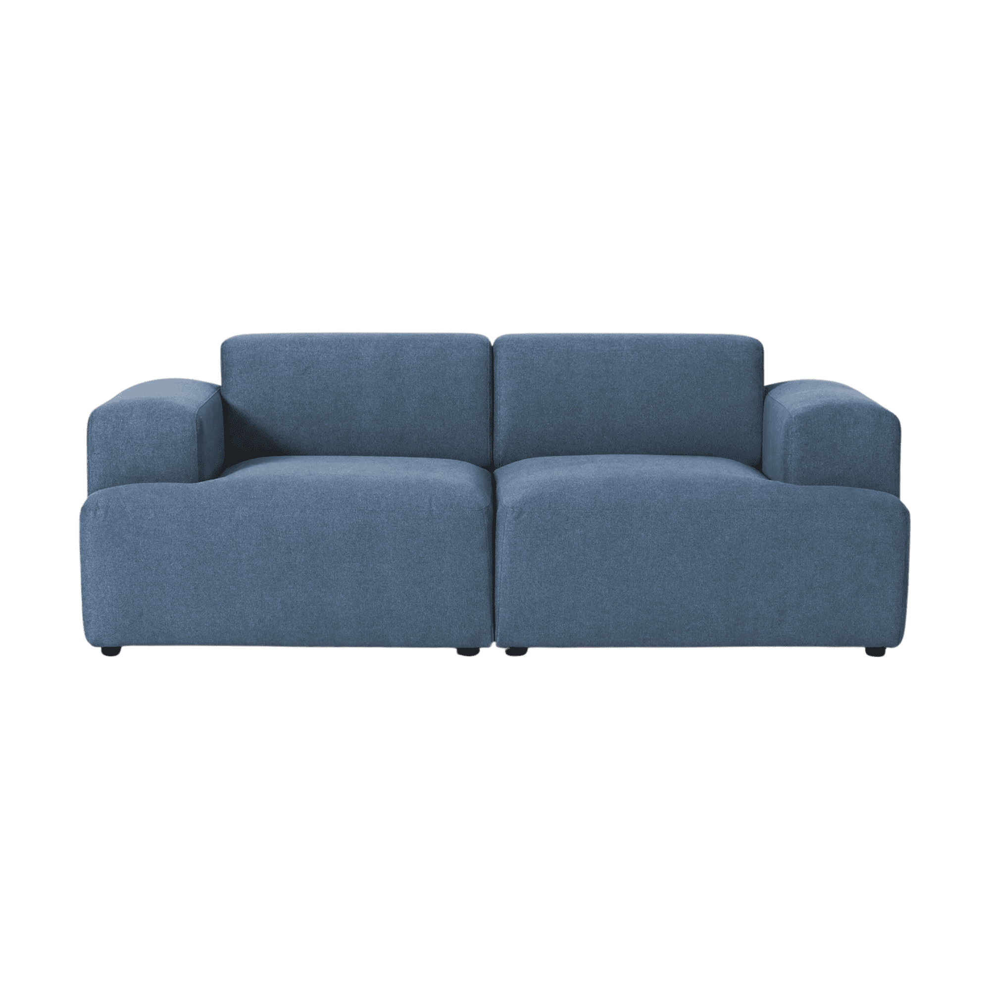 Franjawood - Sofa Gaspar 2 Cuerpo Azul Indigo