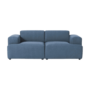 Franjawood - Sofa Gaspar 2 Cuerpo Azul Indigo
