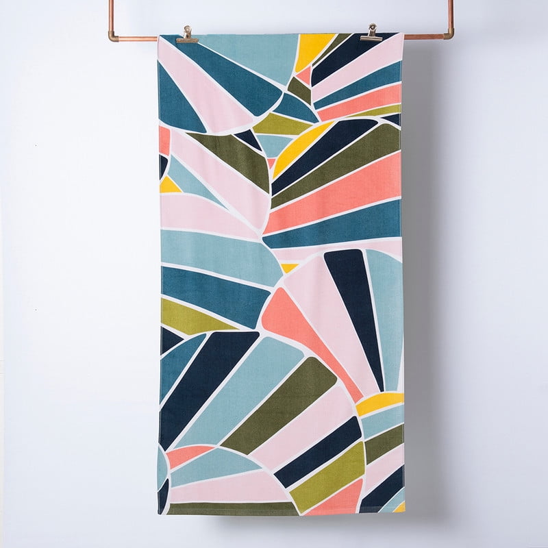 Mashini - Toalla Algodón Vel.est. C/bolso 70x150+33x42 Shell