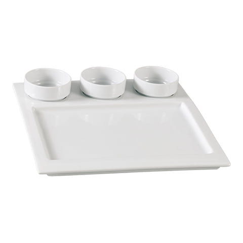 Bandeja Dishware Plate Yanco Ml-810 Con 10 Compartimentos Cuadrados