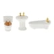 thumbnail image 5 of Casa De Muñecas, Accesorios De Baño, Casa De Muñecas De Porcelana, Muebles En Miniatura, Juguetes, Blanco, 5 of 5