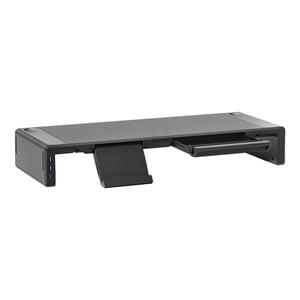 Bothyi - Monitor Stand Riser Soporte Ergonómico Para Tableta Y Teléfono Para Monitores Computadora Portátil De Escritorio Interfaz Usb Negra