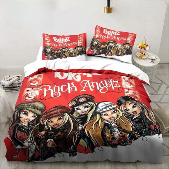 Cartoon B-Bratz Kawaii Girls Bedding Set Single Twin Full Queen King Size Bed Set Adult Kid Girls Bedroom Bedding Gift