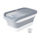 thumbnail image 5 of Contenedor De Almacenamiento De Comida Para Perros Y Gatos, Dispensador A Prueba De Fugas, Caja De Arroz Sellada De 10 Kg, Gris, 5 of 5