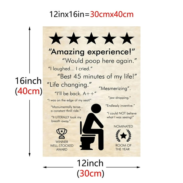 1pc, Bathroom Funny Canvas Wall Art Prints Poster Frameless, 12x16inch Wall Decor Pictures For Living Room Bedroom, Home Decor