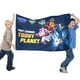 thumbnail image 2 of Robocar Poli Bandera impresa con temática, regalo perfecto para fanáticos, amigos y familiares, y adecuada para actividades al aire libre e interiores, decoraciones de fiesta. 120*180CM, 2 of 6