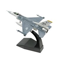 Magideal - 1/100 F16C Fighter Diecast Aleación Modelo Colección Avión Ornamento Avión Para Estante De Oficina Decoración De Escritorio Conmemoración De Aviación