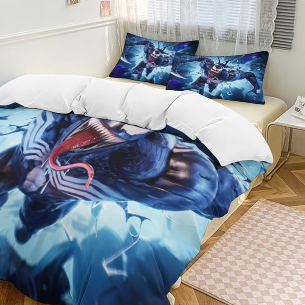 Venom Bedding Comforter Sets 3-Piece Bedding Set Soft Warm Bed Set for Bedroom All Season Bed Sheets