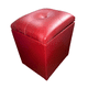 thumbnail image 2 of Pouf Baul Rojo Eco Cuero 40*33*45 Rimar, 2 of 5