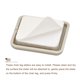 thumbnail image 4 of Uxcell Deslizadores de Muebles Almohadillas Deslizantes Cuadradas Autoadhesivas de Plástico Deslizadores de Sillas para Alfombras Gris 1.18" 24Pcs, 4 of 6