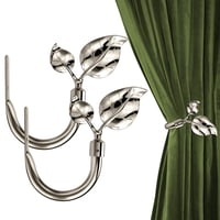 Xusx111 - 2Pcs, Soportes Laterales De Cortina De Metal Hechos A Mano Para La Pared, Gancho De Cortina Tieback Tirar De Espaldas Para Cortinas Ventana Decoración Del Hogar