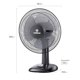thumbnail image 2 of Ventilador de Sobremesa DFM12 Negro, 2 of 9