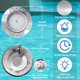 thumbnail image 2 of Luz para piscina Jyexin JX-HW-60W de 27 cm RGB 12 V con cable de 15 m, 2 of 6