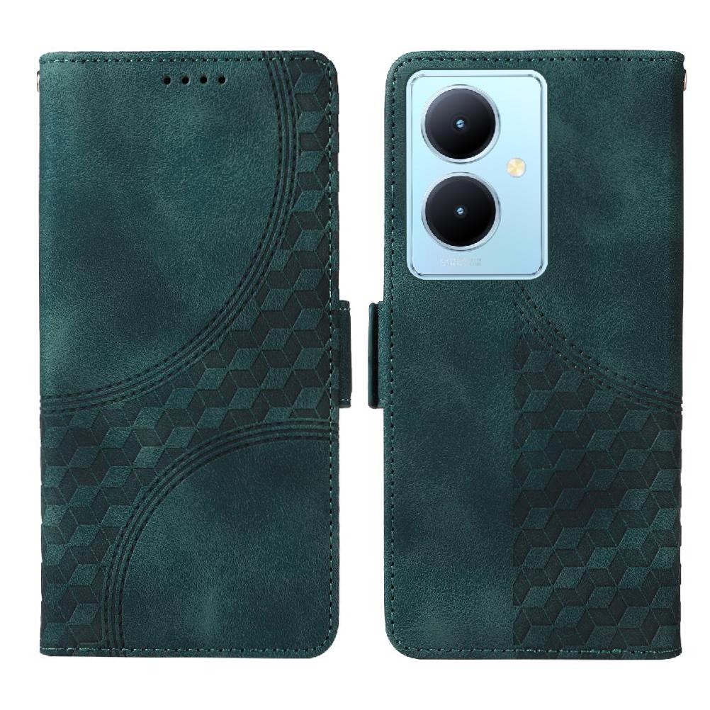 Carcasa Foxdock Vivo Y78 5G De Cuero Pu, Diseño Acolchado Clásico, Protección Contra Caídas Y Rayones