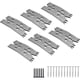 thumbnail image 1 of 6PCS Slab Clamping Dogs para herramientas de trabajo de madera, Pinch Dogs Router Sled para aplanar las losas, Bench Dog Hold Down Abrazaderas para CNC y procesamiento de paneles, 1 of 3