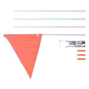 Ioensy - Bandera De Seguridad Para Bicicletas Con Soporte De Montaje Ajustable Con Poste Para Niños En Bicicleta