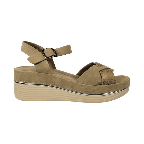 SANDALIAS STYLO KHAKI MUJER | ST2539 - Talla 37