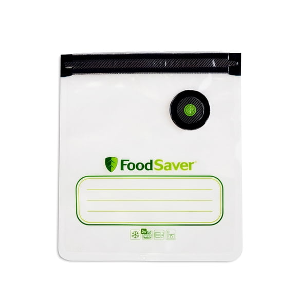 Bolsas con cierre al vacío FoodSaver reutilizables de un cuarto de galón, 10 unidades