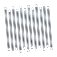 Magideal - 12 Piezas Extensión De Resorte Spring Double Ends Hardware Multipropósito 0.047 Pulgadas De Acero De Resorte Para La Construcción De La Reparación Del