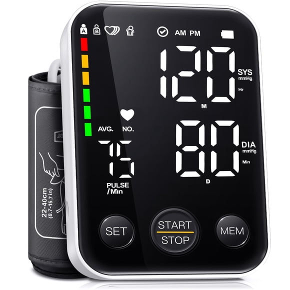 Monitor de presión arterial Oklar Upper Arm con memoria de 240 lecturas