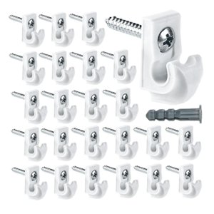 Bothyi - 24 Soportes De Estante De Alambre Resistentes, Incluidos Clips, Tornillos, Clips De Bucle Para Estante De Alambre