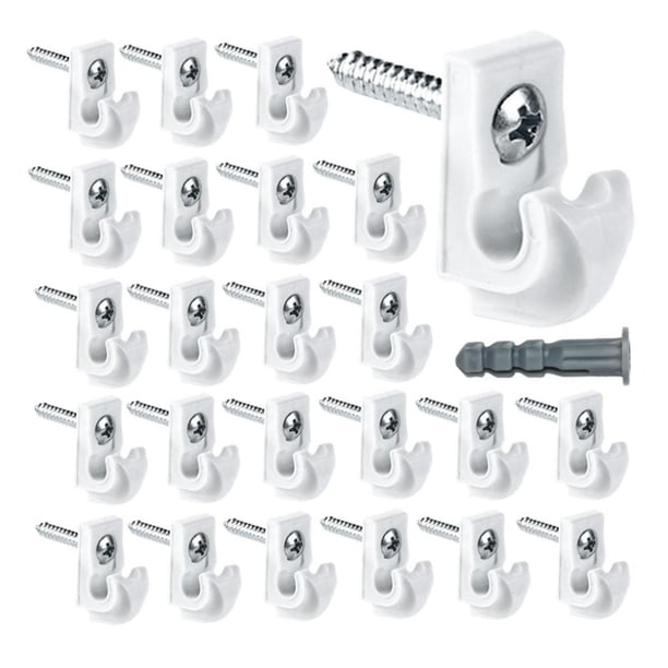 24 Soportes De Estante De Alambre Resistentes, Incluidos Clips, Tornillos, Clips De Bucle Para Estante De Alambre