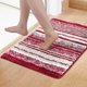 thumbnail image 2 of REGALWOVEN Alfombra de Baño a Rayas Suave Absorbente con Respaldo Antideslizante de Secado Rápido Lavable a Máquina Alfombras de Baño Regalos para el Hogar Rojo 20" x 32", 2 of 7
