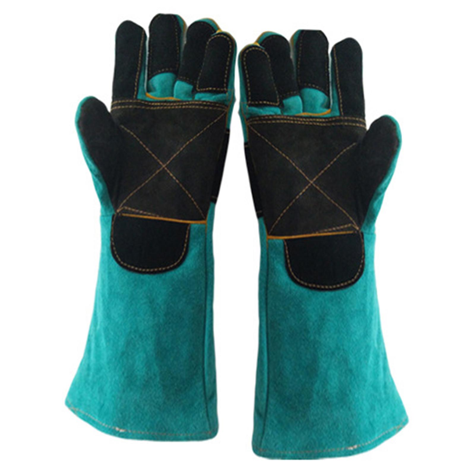 Ioensy - Guantes Resistentes A Mordeduras De Mascotas Guantes Para Manejo De Animales Guantes De Entrenamiento Verde