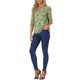 thumbnail image 2 of INSPIRE CHIC Camisas de Mujer de Manga 3/4 Blusas de Chifón Floral Verde Hierba S, 2 of 5