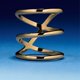 thumbnail image 2 of Anillo Hey Harper chapado en oro, impermeable y apilable, 2 of 4