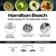thumbnail image 2 of Sartén Hamilton Beach de acero inoxidable de 2 litros con tapa de vidrio, 2 of 6